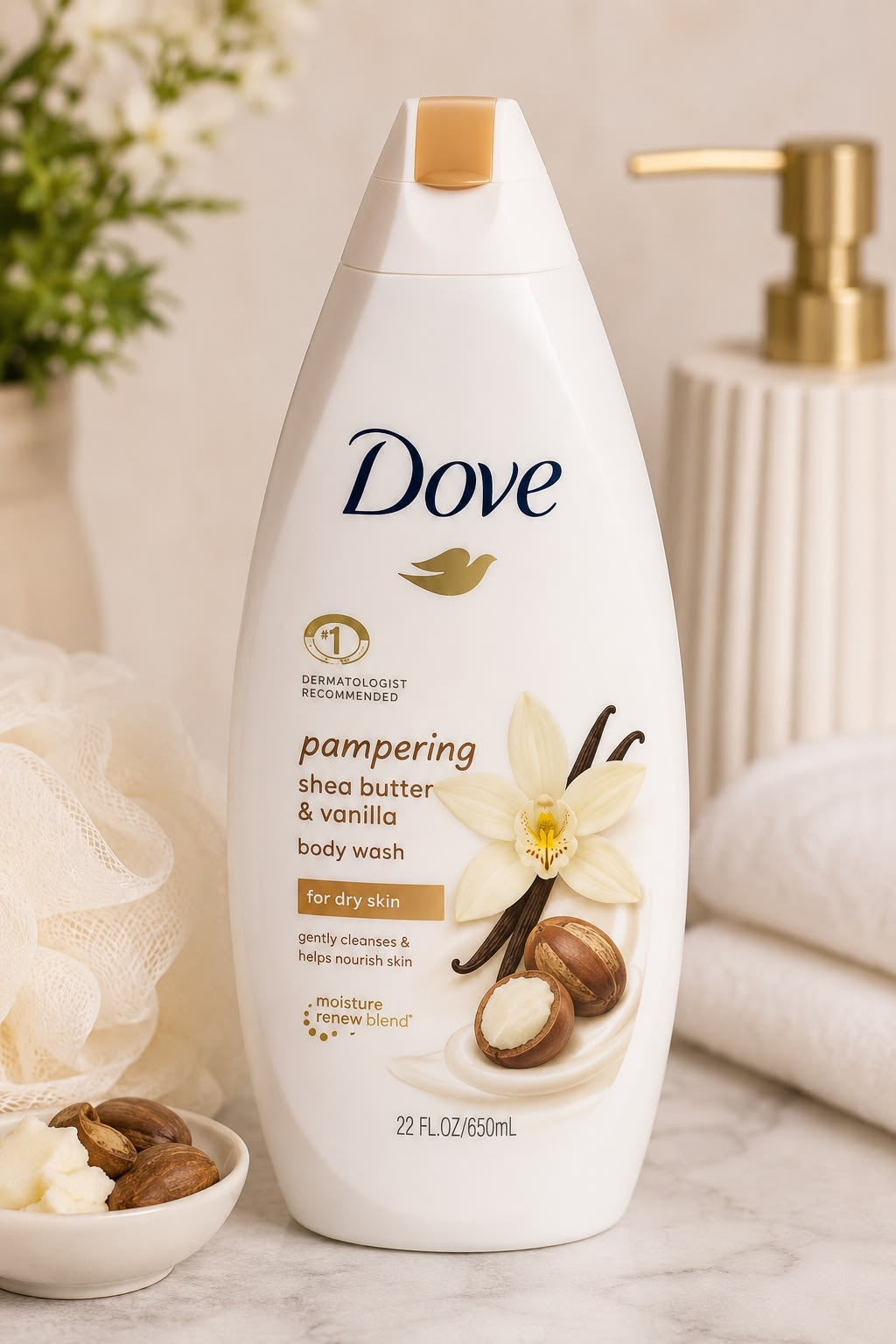 Dove pampering care body wash